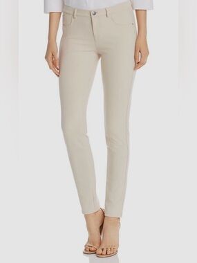 Lafayette 148 New York Mercer Acclaimed Stretch Slim Straight Pants Size 12